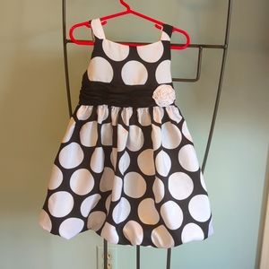 Little Girl Fancy Polka Dot Dress